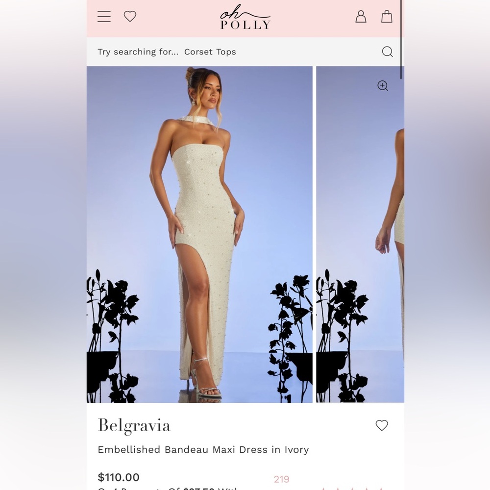 Oh Polly Ivory Belgravia dress